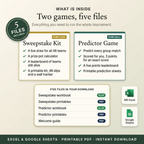 2026 World Cup Fan Pack | Sweepstake + Predictor Games Bundle (Excel & Google Sheets)