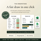 2026 World Cup Fan Pack | Sweepstake + Predictor Games Bundle (Excel & Google Sheets)