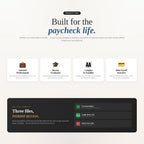 Built for the paycheck life: salaried professionals, graduates, families and debt payoff