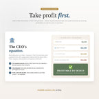 Take profit first: a framework splitting profit, owner pay, tax reserve and operating expenses