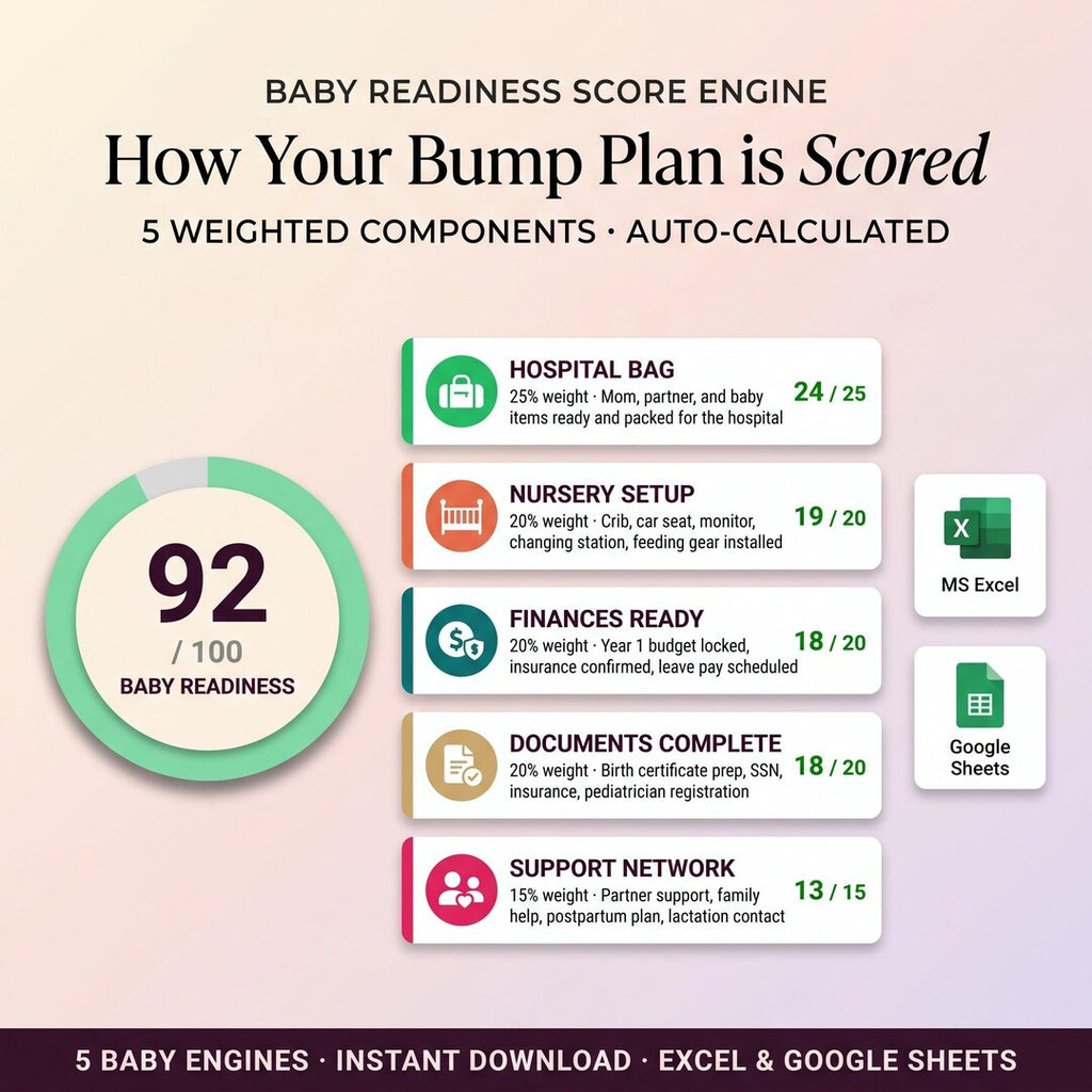 How the bump plan is scored: a 92 of 100 readiness score across five weighted components