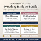 Four systems inside the bundle with 7,161 live formulas across 33 connected tabs