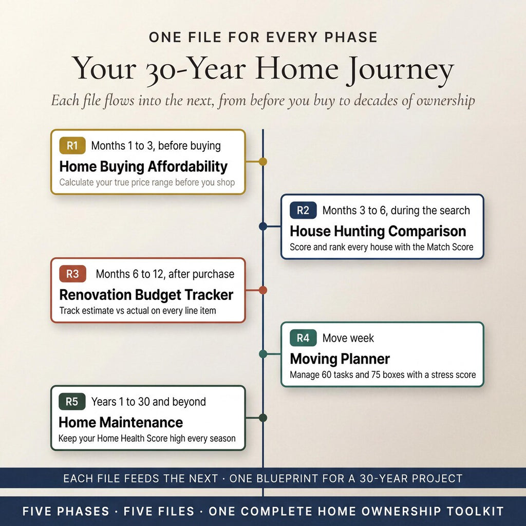 Your 30-year home journey from buying affordability to renovation and maintenance