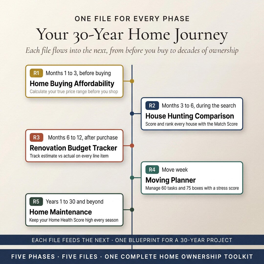 Your 30-year home journey from buying affordability to renovation and maintenance