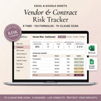 Wedding vendor tracker spreadsheet on a laptop with contracts, deposits, and payment dates