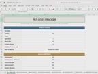 Pet Cost Tracker Excel Google Sheets | Lifetime Cost, Insurance ROI, Emergency Fund (Digital Download)