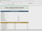 Small Business Finance Tracker | Profit First, Tax Reserve, P&L (Excel, Google Sheets)