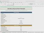 Moving Tracker Excel Google Sheets | DIY Vs Movers Cost Calculator (Digital Download)