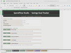 Savings Goal Tracker Spreadsheet | Excel Google Sheets Template (Digital Download)
