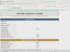 New Baby Financial Planner | First Year Cost, College Savings, Daycare ROI (Excel, Google Sheets)