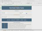 Real Estate Portfolio Tracker | Rental Property Spreadsheet (Excel, Google Sheets)