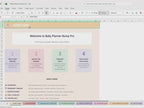 Baby Planner Spreadsheet, Pregnancy Tracker, Hospital Bag Checklist, Nursery Budget (Digital Download)