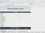 Home Maintenance Spreadsheet | Health Score Engine, Equipment Lifespan Tracker + ROI Calculator | Annual Excel Planner