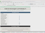 Home Affordability Calculator Spreadsheet | Mortgage Comparison, Budget Tracker (Excel)
